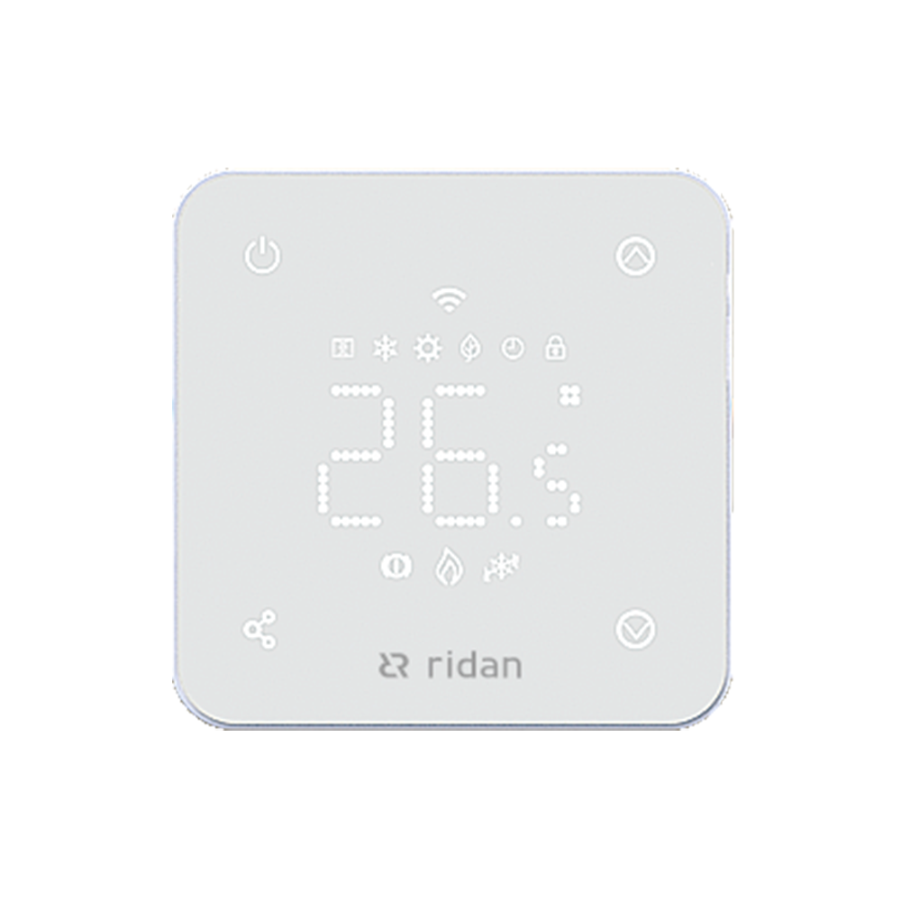 Комнатный термостат Ридан RSmart-FW с Wi-Fi подключением 230V, встраиваемый, белый
Комнатный термостат Ридан RSmart-FW с Wi-Fi подключением 230V, встраиваемый, белый