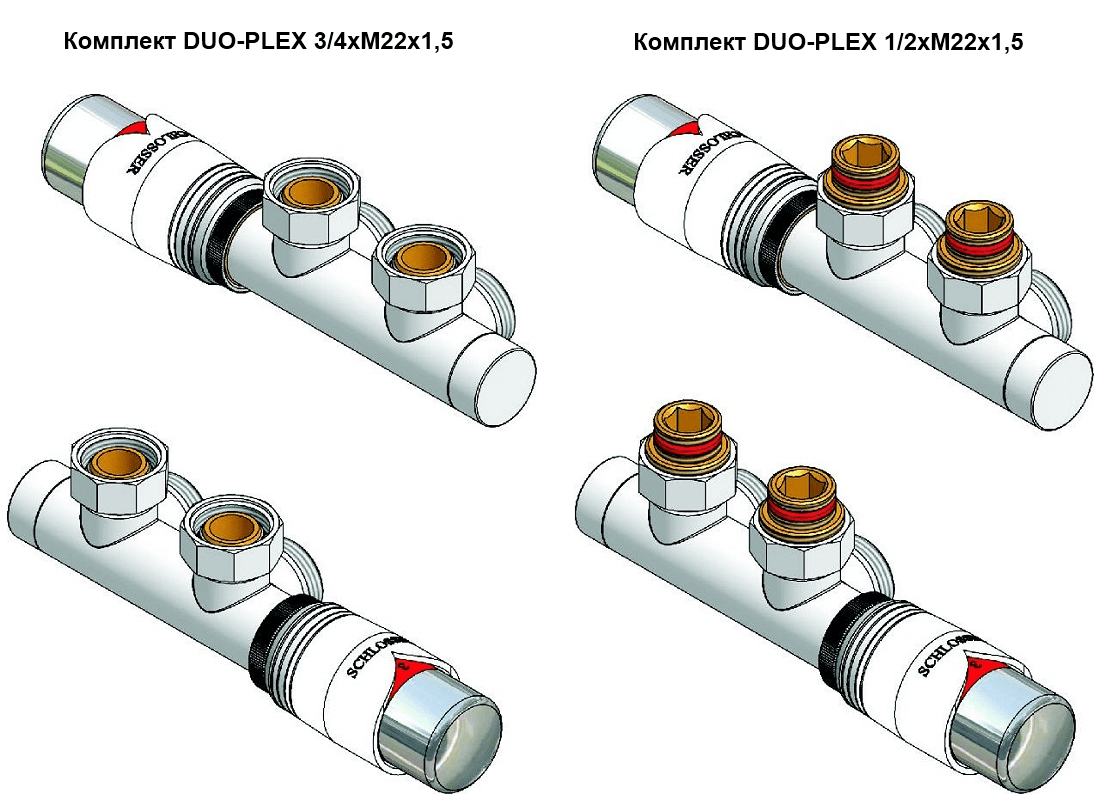 Термостатические узлы SCHLOSSER DUO-PLEX