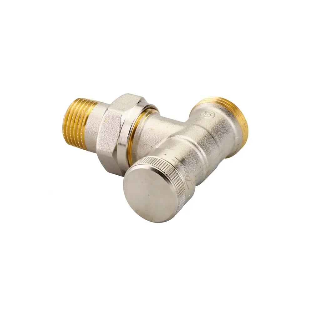 

Клапан запорный Danfoss RLV 15 угловой с возможностью дренажа, наружная резьба