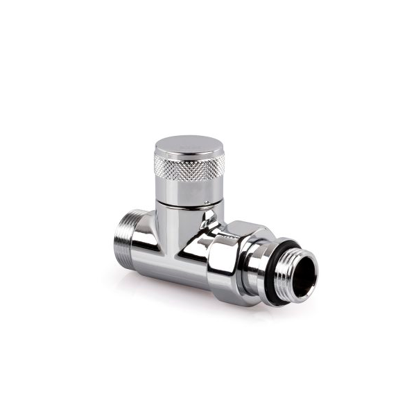 

Прямой запорный вентиль SR Rubinetterie Tondera 1/2"х3/4" E, цвет хром