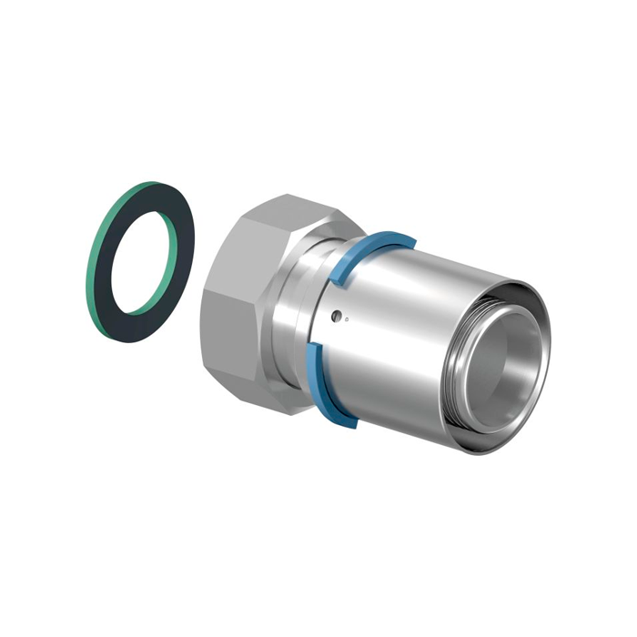 

Штуцер Uponor S-Press 50-G2"НГ с накидной гайкой, латунный