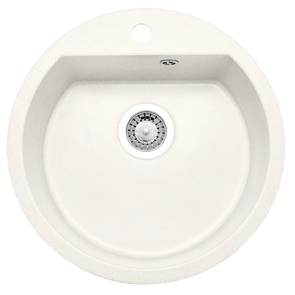 

Кухонная мойка Formastone FostoGran FGD 51 G, круглая, цвет белый арктик