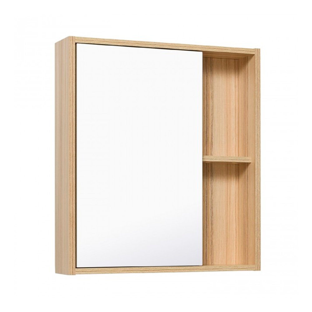 Шкаф зеркальный RUNO ЭКО 60, универсальный, цвет лиственница/белый УТ000001834 - фото 1