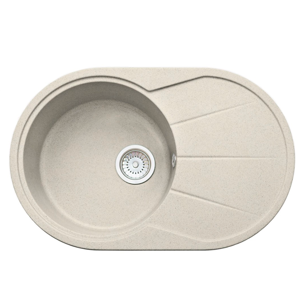 

Кухонная мойка Formastone FostoGran FG 76-49, овальная с крылом, арктик