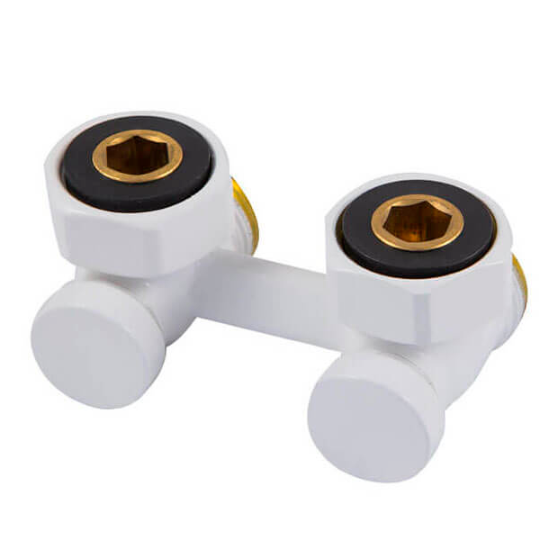 

Узел подключения Schlosser G 3/4 x 3/4 D=50мм, угловой, Белый