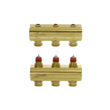 

Коллекторы Danfoss FHF-3 для 3 контуров, с преднастройкой