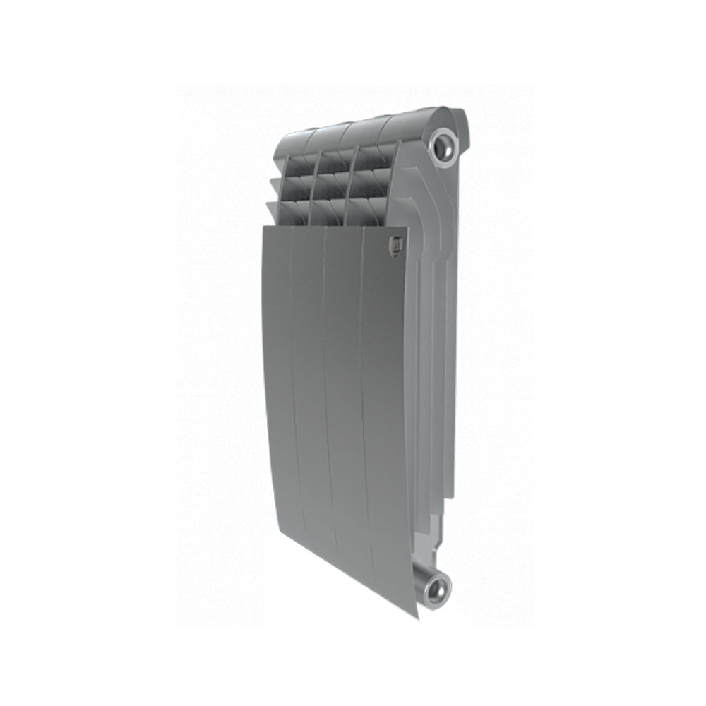 

Секционный биметаллический радиатор Royal Thermo BiLiner 500 V, Silver Satin, количество секций 4