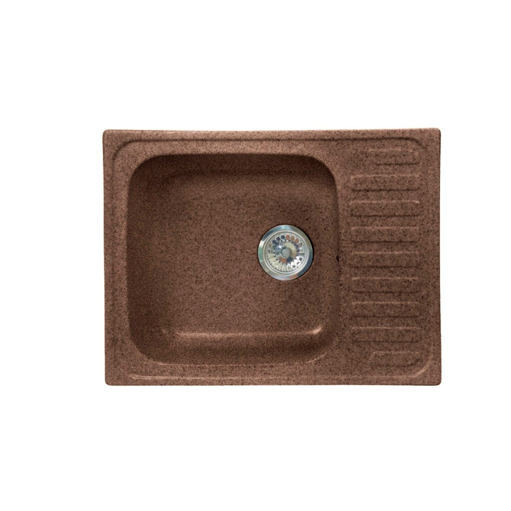 

Кухонная мойка Formastone Fosto КМ 64-49, прямоугольная с крылом, ореховая карамель