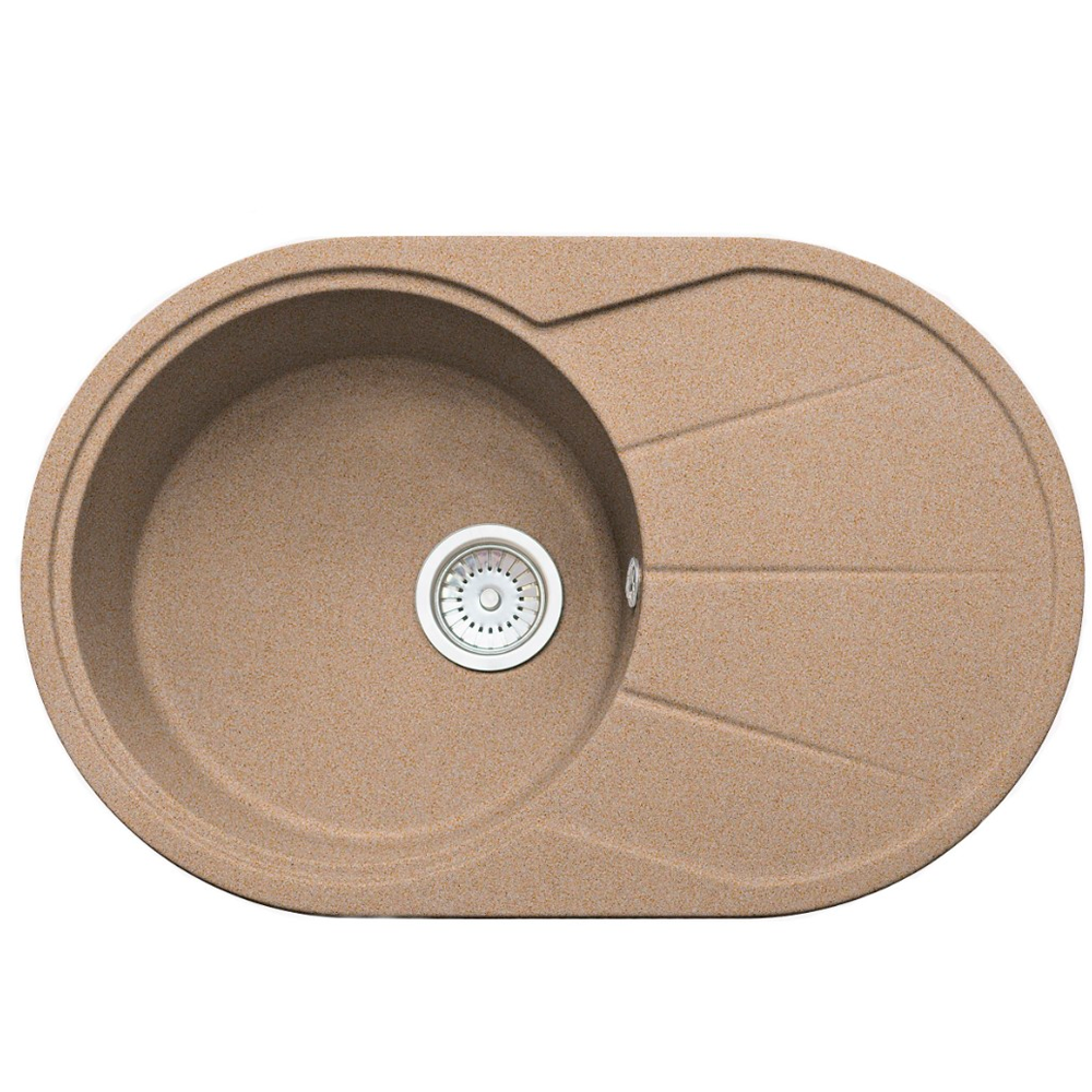 

Кухонная мойка Formastone FostoGran FG 76-49, овальная с крылом, дюна
