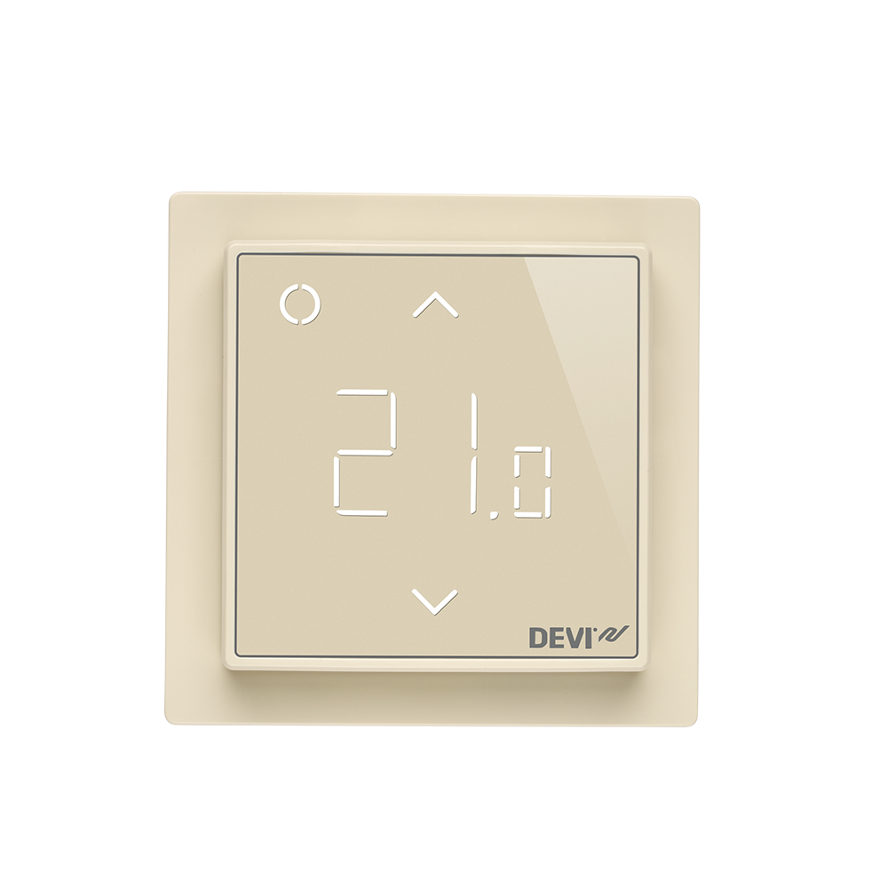 

Терморегулятор DEVIreg™ Smart интеллектуальный с Wi-Fi, бежевый, 16А