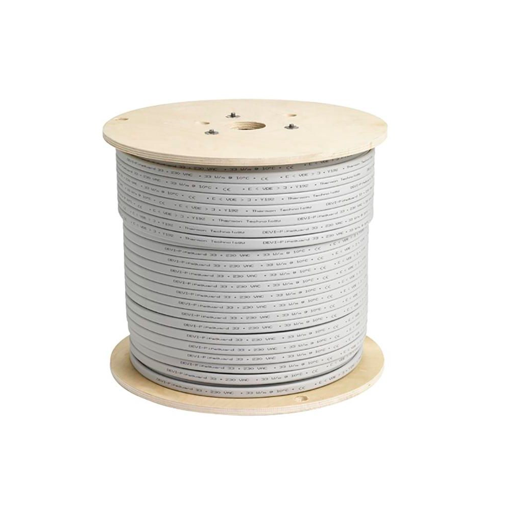 Нагревательный кабель саморегулируемый DEVI-Pipeguard™ 33 серый (катушка ~250 м, ±10%)