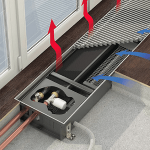 

Встраиваемый в пол конвектор Varmann Qtherm Q 180.110.1200 OR U EV1 D L