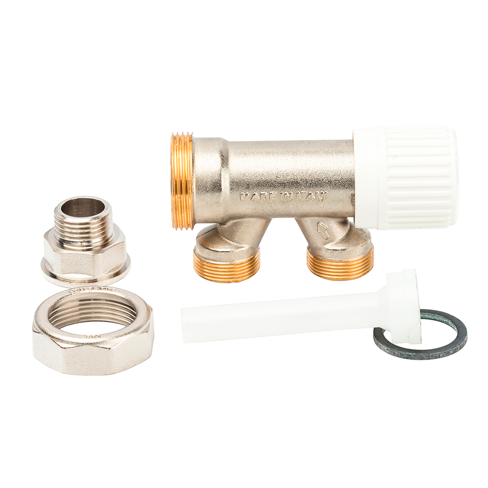 

Блок Luxor для 2-х трубной системы с нижней подводкой и ручной регулировкой 1/2" М88