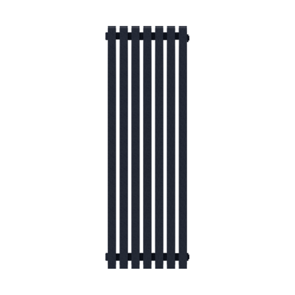 Радиатор КЗТО QUADRUM 60 V 1500-8 Структурный черный шелк