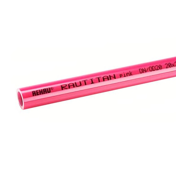 Труба отопительная REHAU Rautitan pink 32х4,4мм, прямые отрезки 6м
