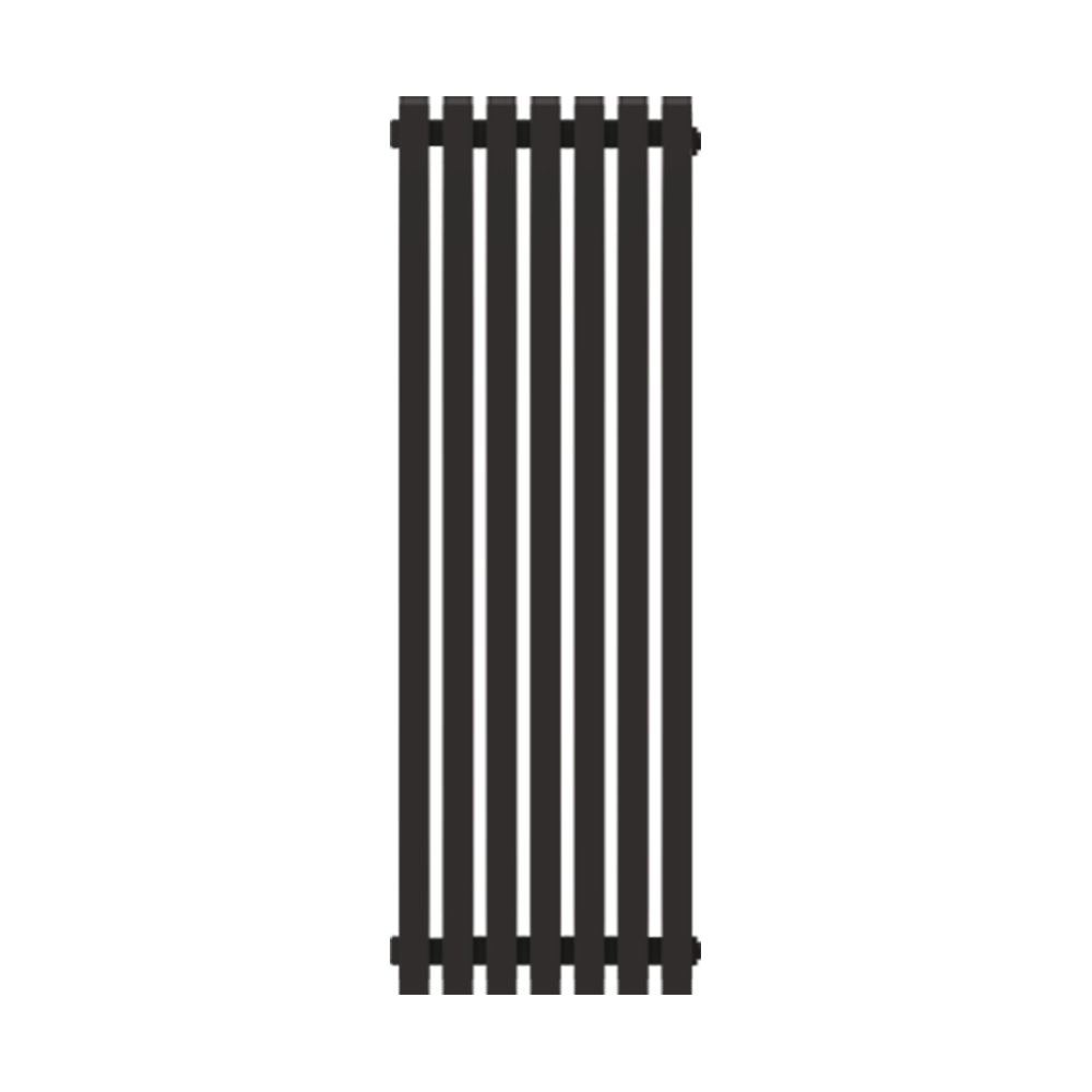 Радиатор КЗТО QUADRUM 60 V 1750-10 Чёрный матовый муар