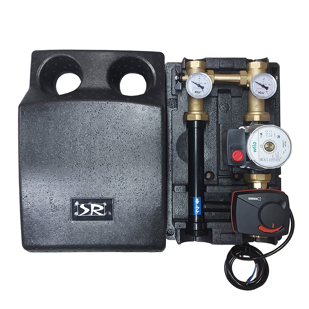 

Группа быстрого монтажа THERMOREL SR Rubinetterie 1" с насосом Wilo RS 25/6 и сервоприводом 230В