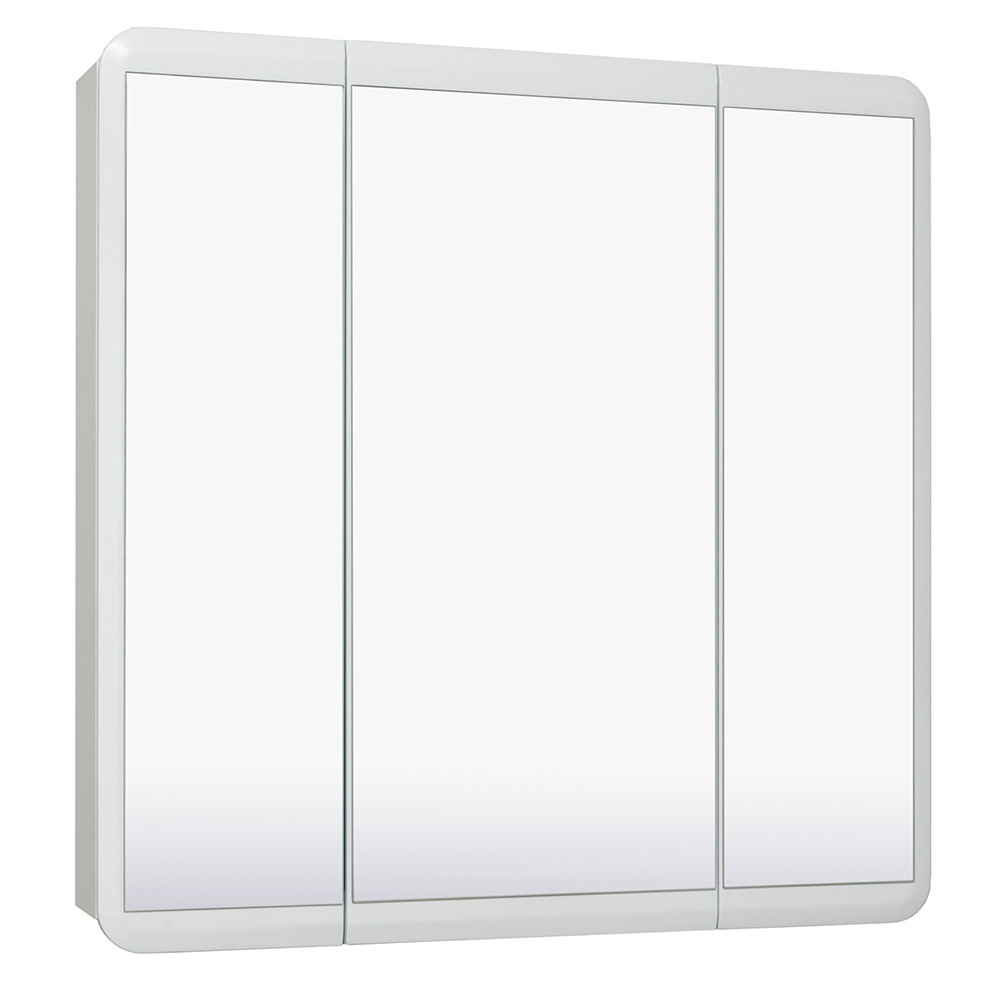Шкаф зеркальный RUNO Эрика 80, цвет белый