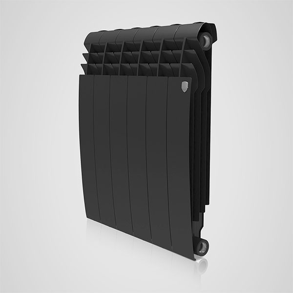 

Секционный биметаллический радиатор Royal Thermo BiLiner 500, Noir Sable, количество секций 1