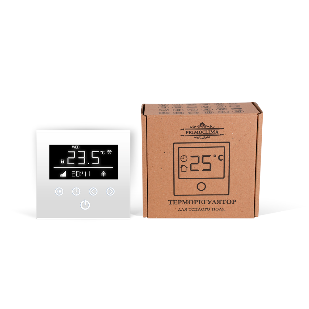 

Терморегулятор Primoclima Touch Control W PCTC-W, Белый
