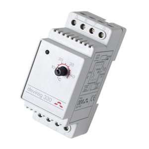

Терморегулятор DEVIreg™ D-330 (+5°C-+45°C) на шину DIN, с датчиком на проводе, 16А
