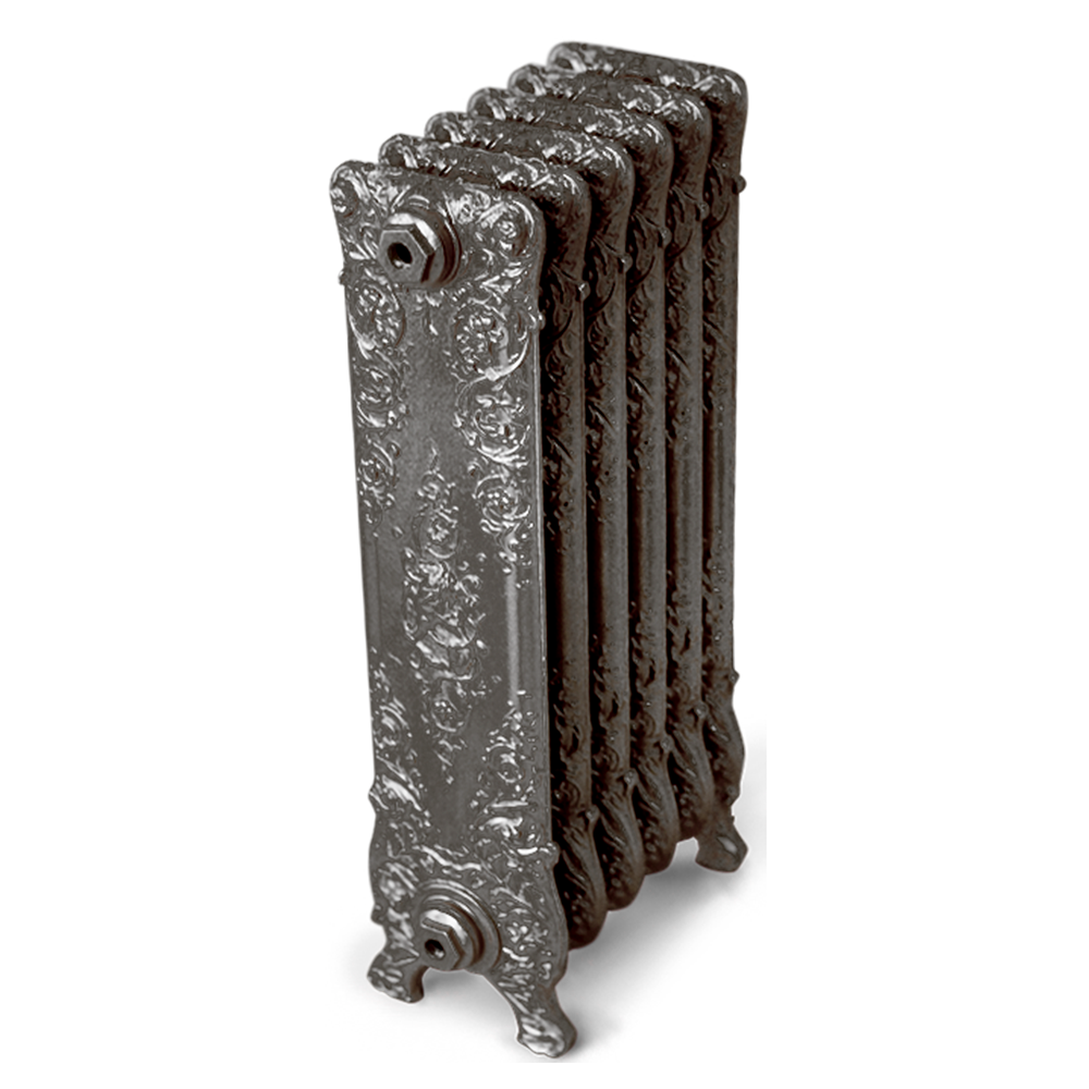 Чугунный радиатор Exemet Fidelia 800-14 секций, антик серебро