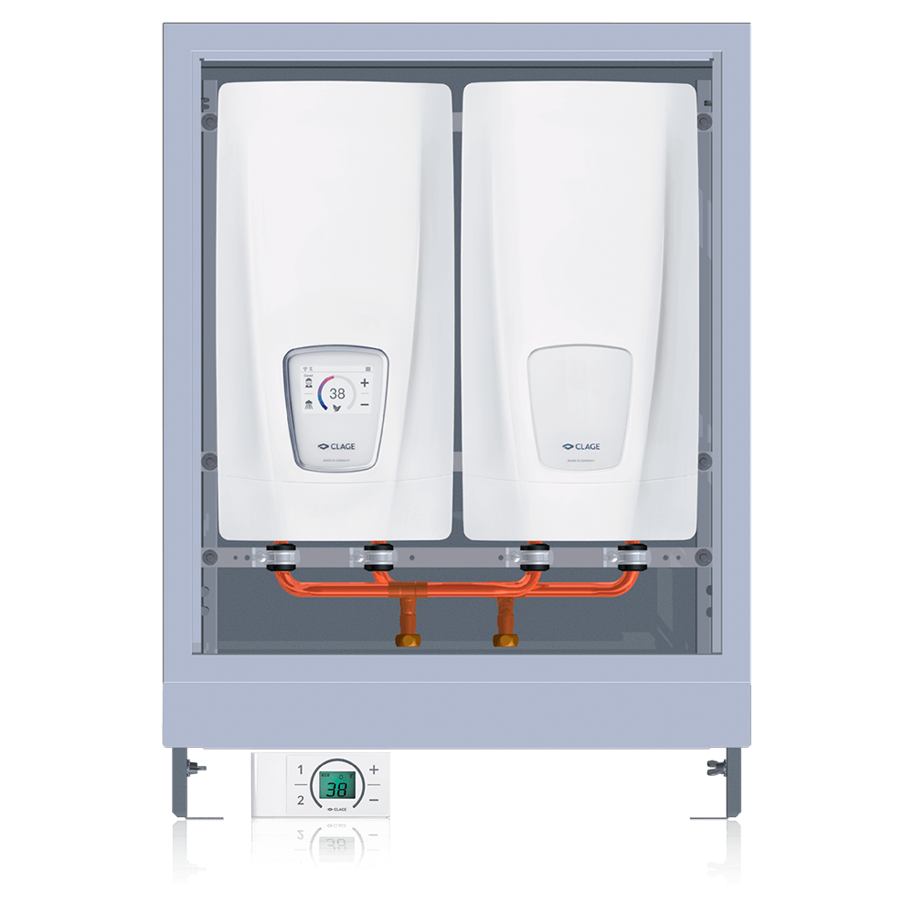 

Комплект проточных водонагревателей Clage Comfort DSX Touch TWIN