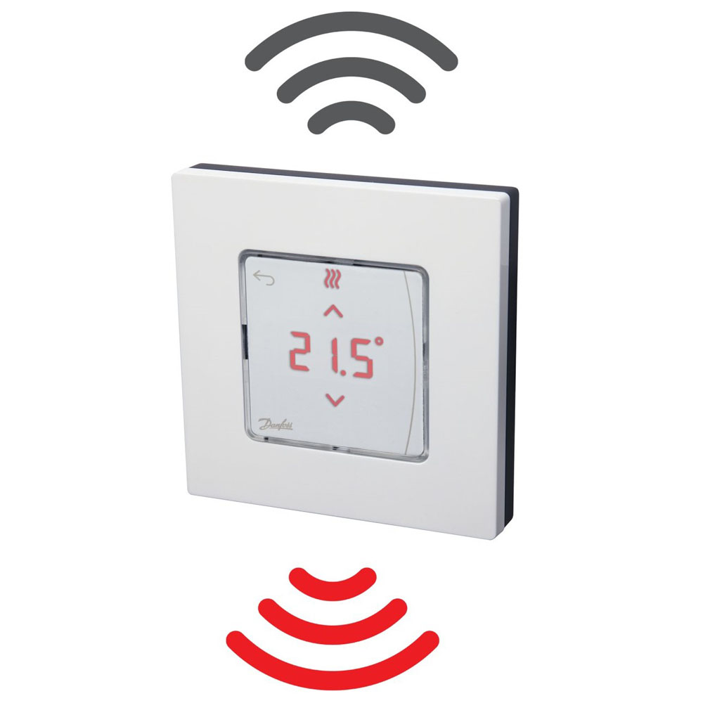 

Беспроводной сенсорный комнатный термостат Danfoss Icon™ с ИК-датчиком, накладной