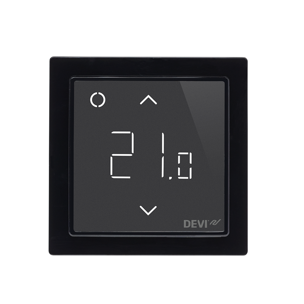 

Терморегулятор DEVIreg™ Smart интеллектуальный с Wi-Fi, черный, 16А