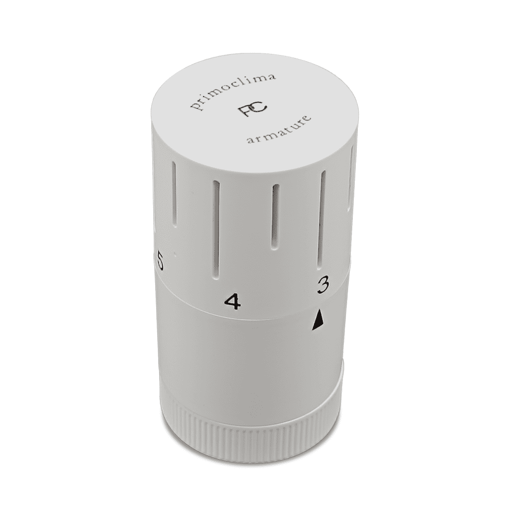Термостатическая головка Primoclima Armature "Tubus", М30х1,5, белый