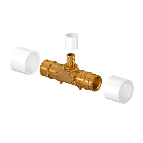 

Тройник Uponor Minitec Q&E 20Х9,9Х20 с кольцами Pe-X