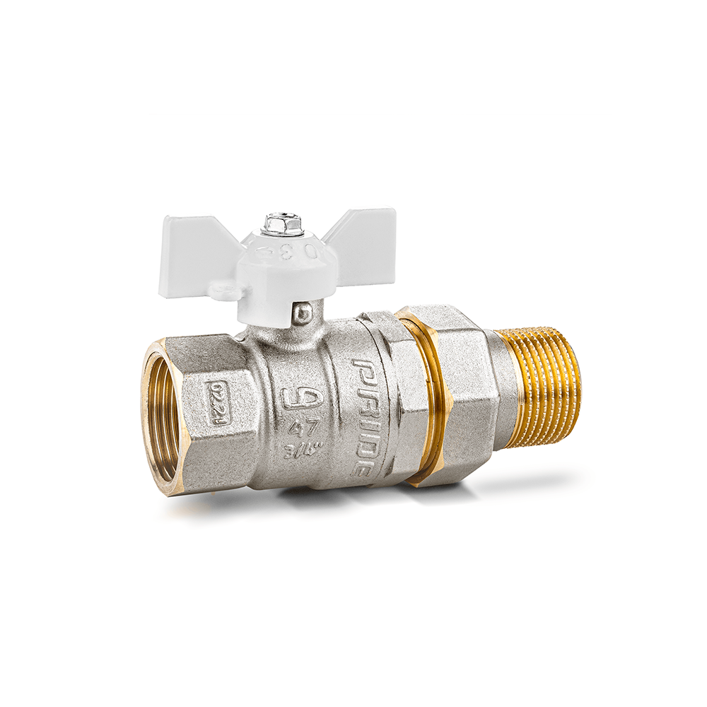 

Кран шаровой латунный LD Pride 47.20.В-ГШ.Б (White)