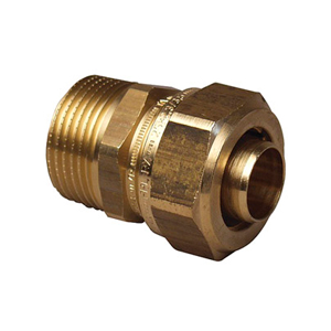 

Зажимной штуцер Uponor FPL-X DR 18x2,5-1"НР с наружной резьбой, латунный