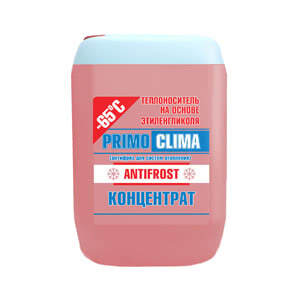 Теплоноситель Primoclima Antifrost концентрат (Этиленгликоль) -65C 10 кг канистра (цвет красный) PA -65C 10 - фото 1
