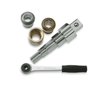 

Универсальный ступенчатый ключ ROTHENBERGER (7.3298) с трещоткой, комплект арт. 73297