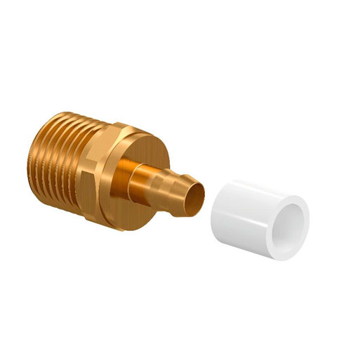 

Штуцер Uponor Minitec с наружной резьбой 9,9-R1/2"НР с кольцом PE-X