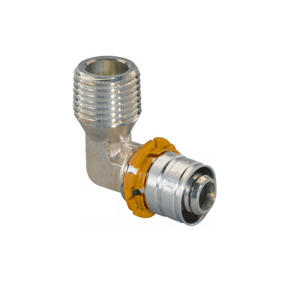 

Угольник UPONOR S-PRESS PLUS с наружной резьбой 20-R3/4"НР