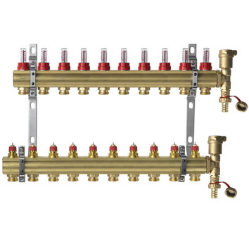 

Комплект коллекторов Danfoss FHF-10F set, 10 контуров