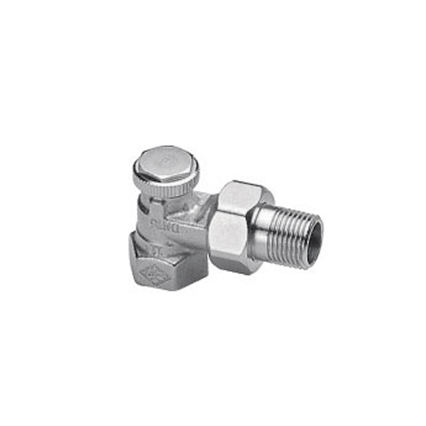 

Радиаторный запорно-регулирующий клапан Heimeier Regutec, DN15(1/2"), угловой