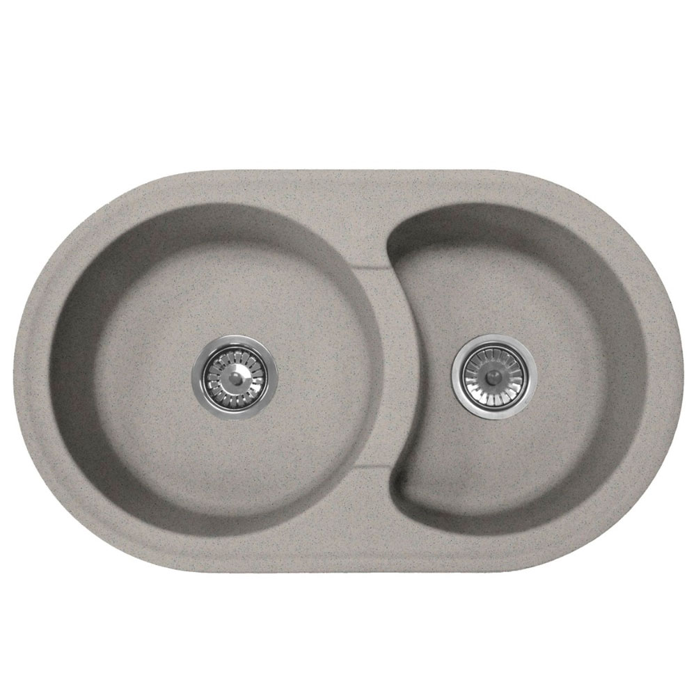 

Кухонная мойка Formastone FostoGran FG 78-47, овальная, серый