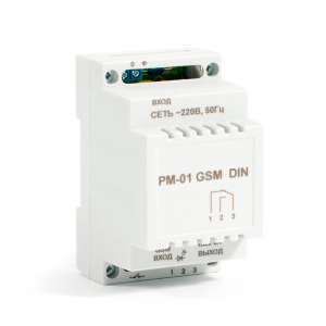 Промежуточное реле для коммутации мощных нагрузок РМ-01 GSM DIN БАСТИОН