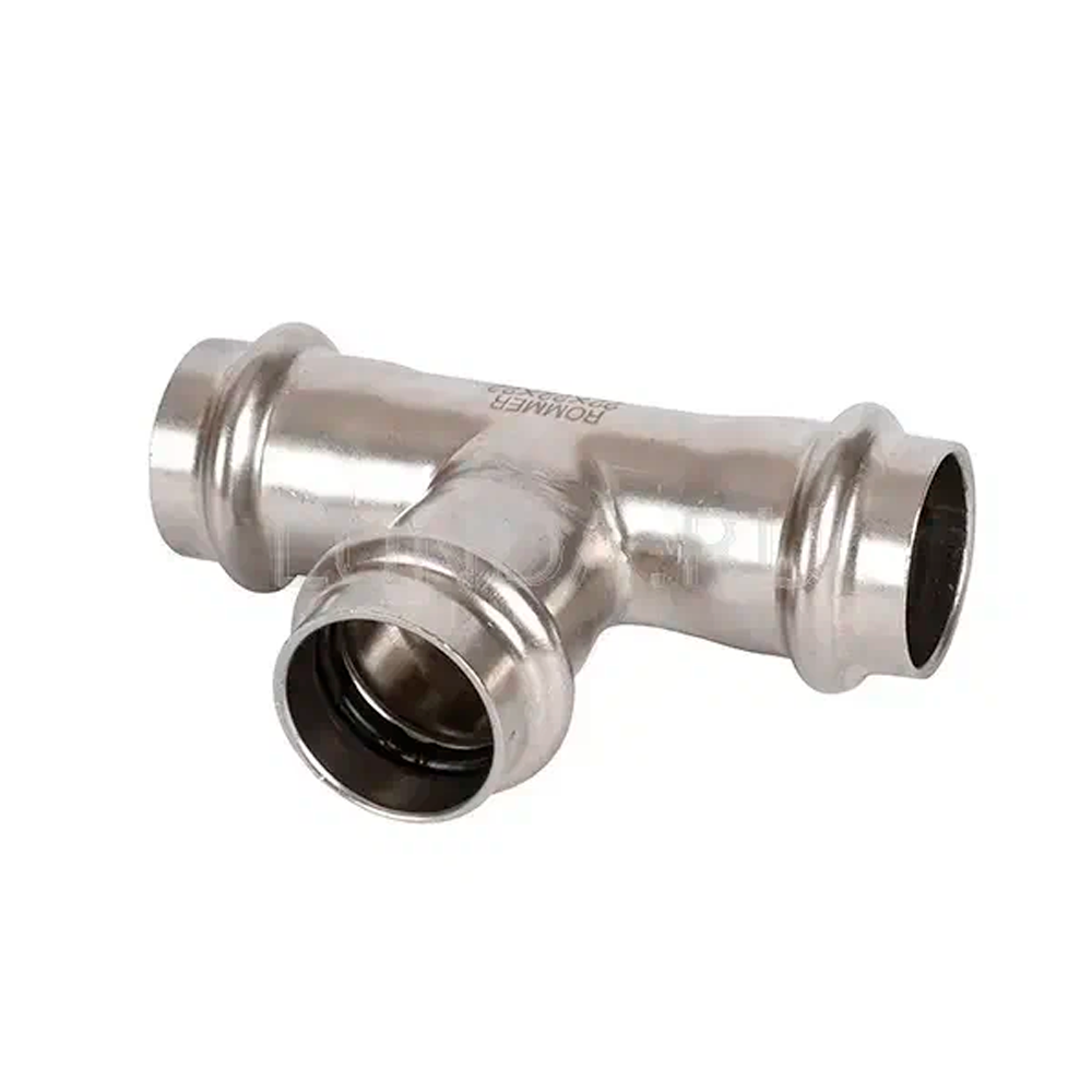 Тройник ROMMER переходной ВПр, 28х22х28, из нержавеющей стали прессовой