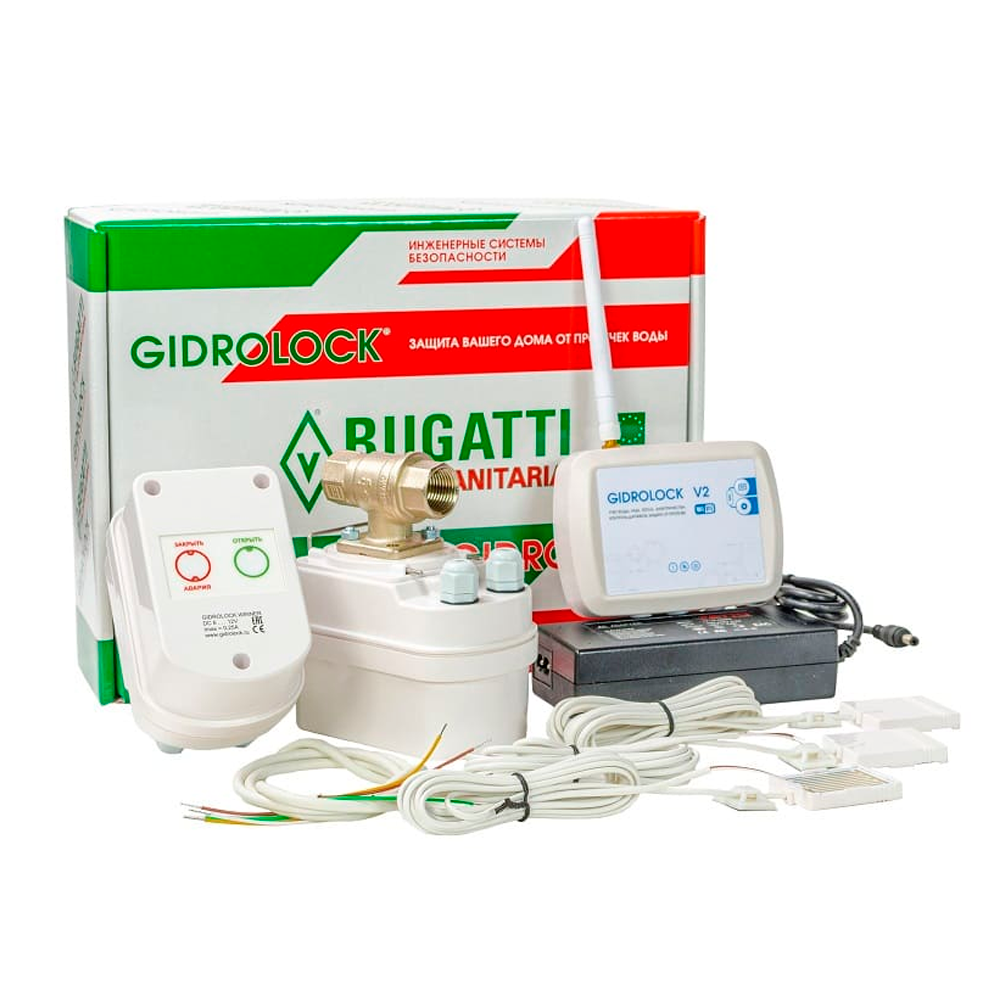 

Комплект Gidrolock WIFI WINNER BUGATTI 3/4