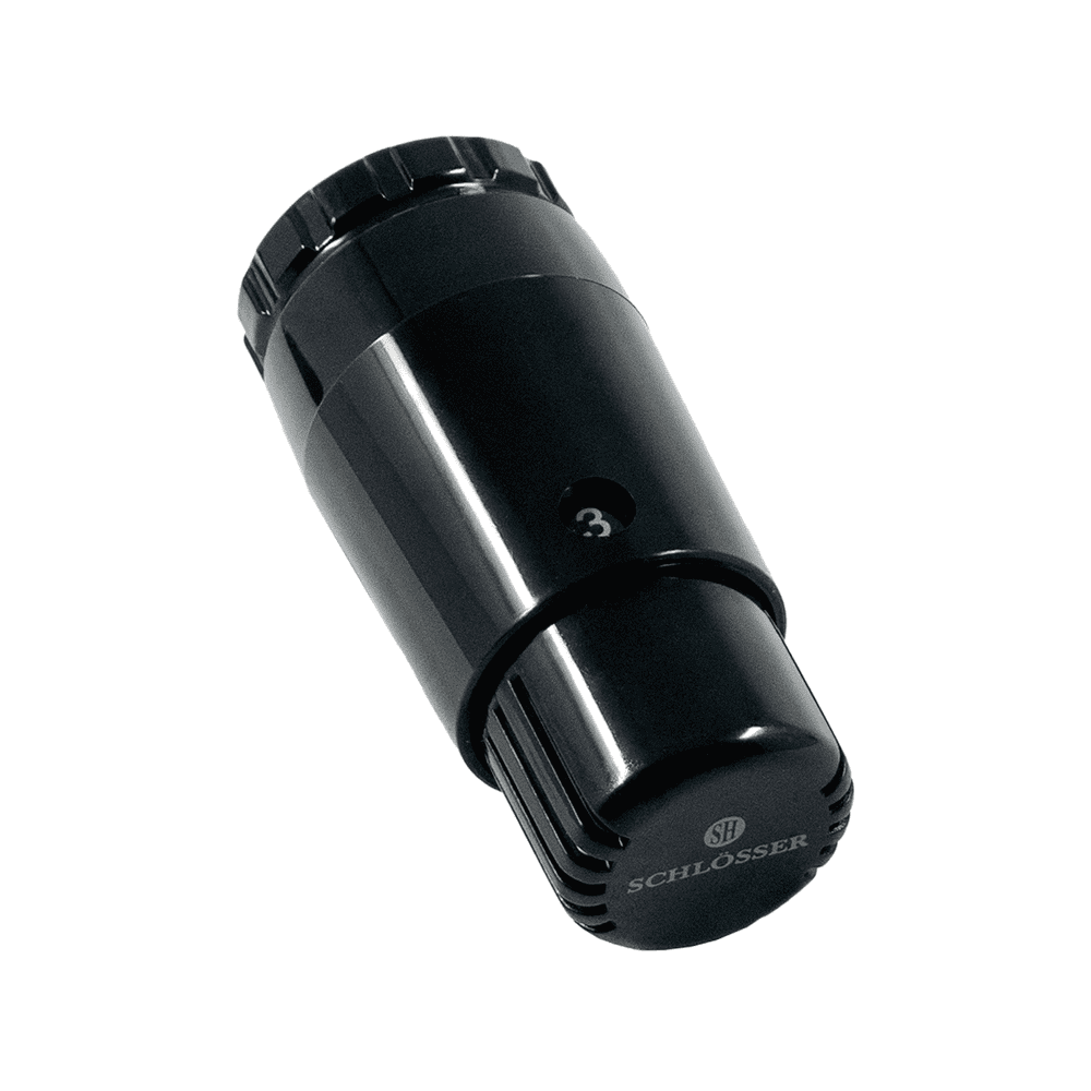 

Термостатическая головка Schlosser MINI DIAMANT M30*1,5, RAL 9005