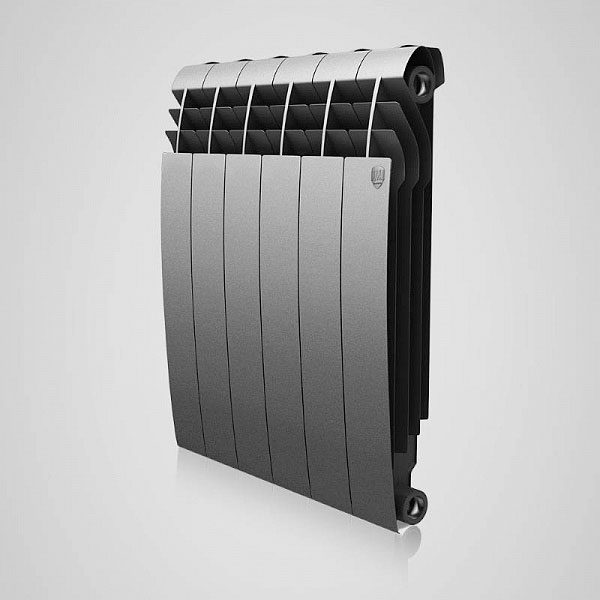

Секционный алюминиевый радиатор Royal Thermo Biliner alum 500 Silver Satin, количество секций 1