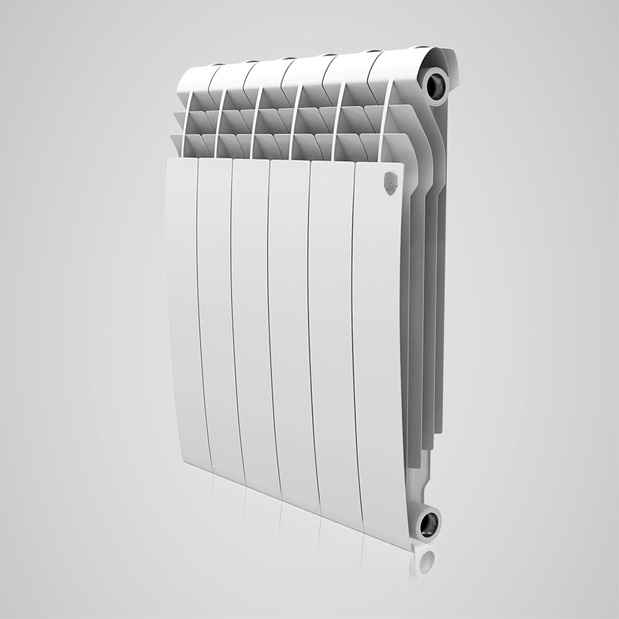 Секционный биметаллический радиатор Royal Thermo BiLiner 350, Bianco Traffico, количество секций 1