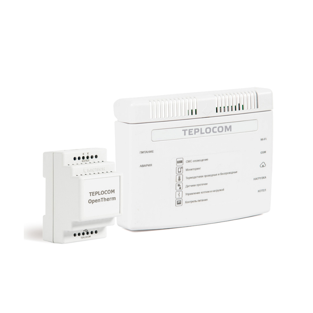 Комплект TEPLOCOM CLOUD+TEPLOCOM TC-OpenTherm БАСТИОН
