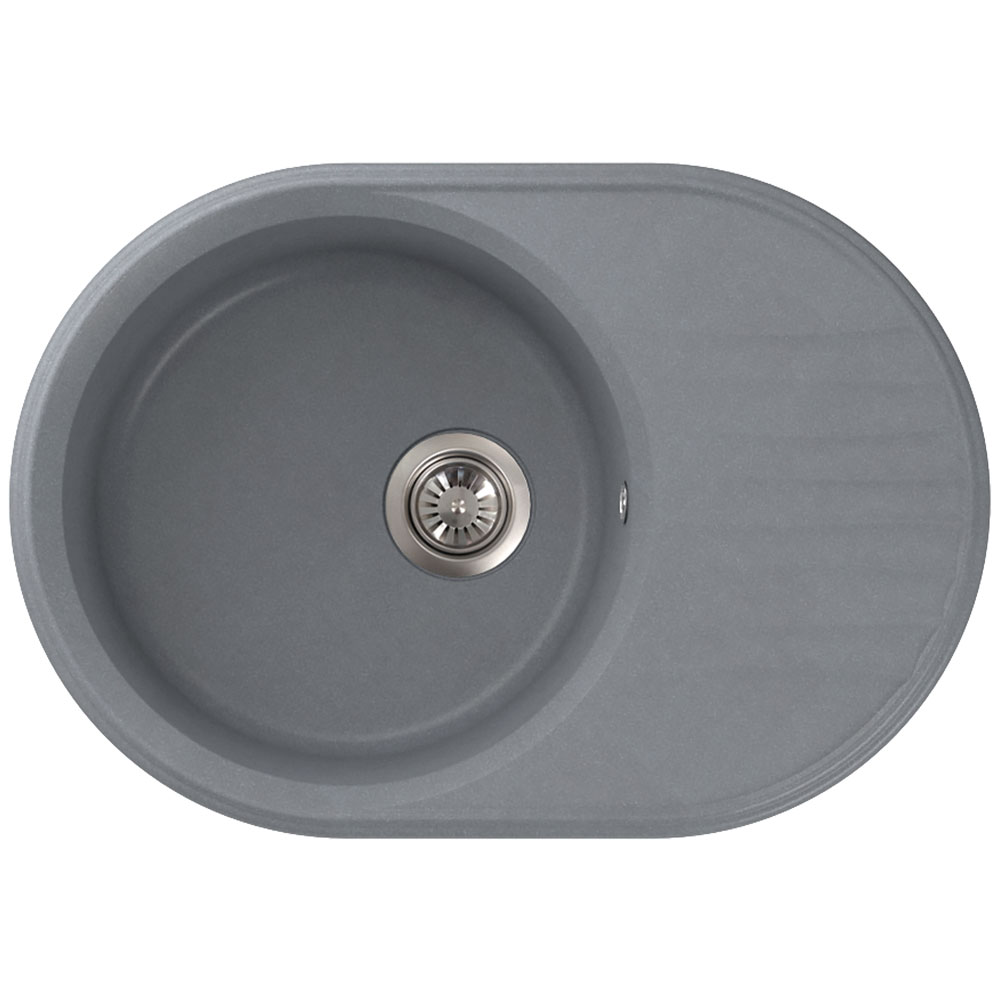 

Кухонная мойка Formastone FostoGran FG Фортуна, овальная с крылом, серый