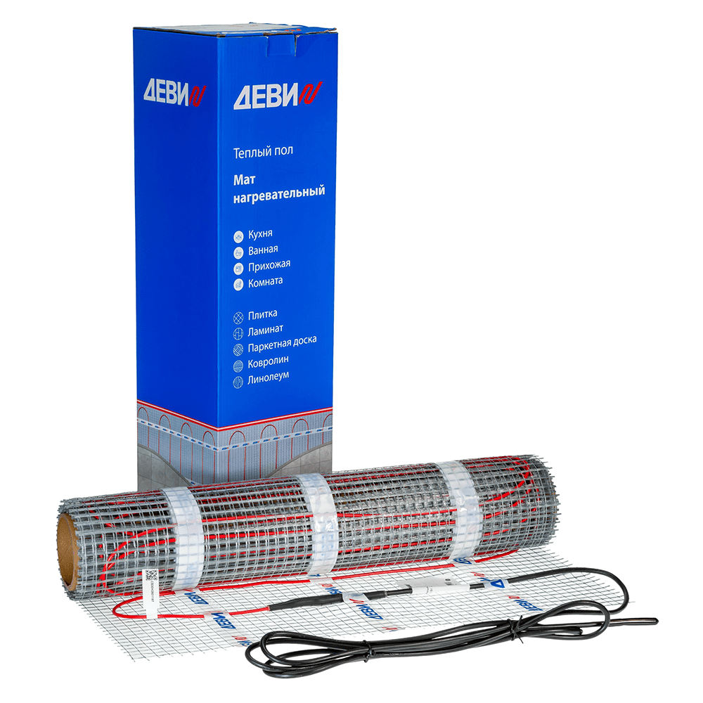 

Нагревательный мат ДЕВИ Comfort Mat-150T 75 Вт 230 В 0,5 м2