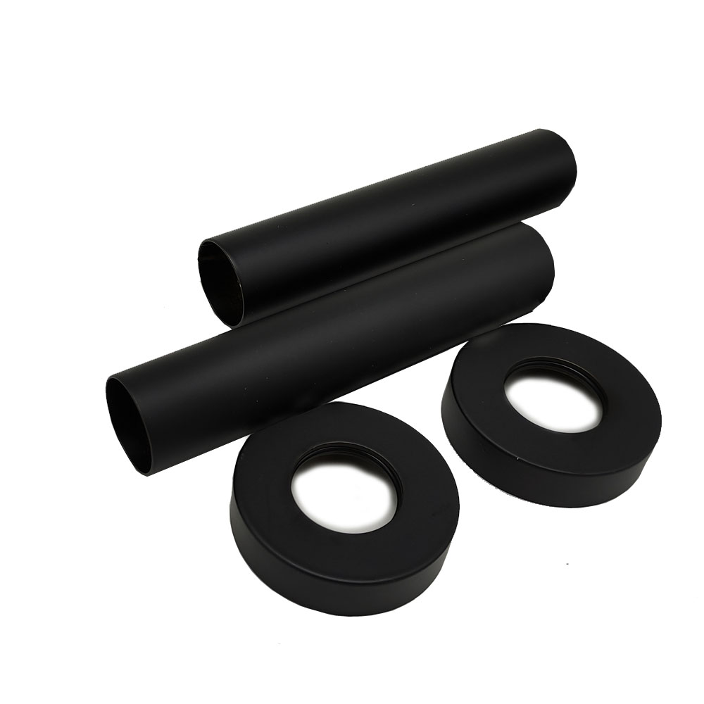 

Комплект декоративных трубок SR Rubinetterie L70 x Ø18-20-1/2”, цвет чёрный матовый